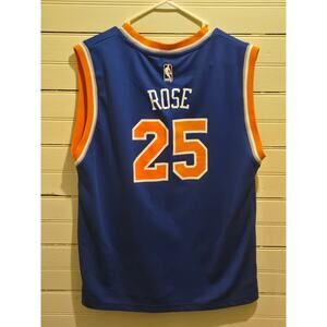 Adidas NBA New York Knicks Rose 25 Swingman Jersey Men's XL Blue